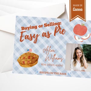 Summer Recipe Real Estate Postcard, Real Estate Postcard, Agent Real Estate Marketing, Realtor May June July August Recipe Card, 4th of July