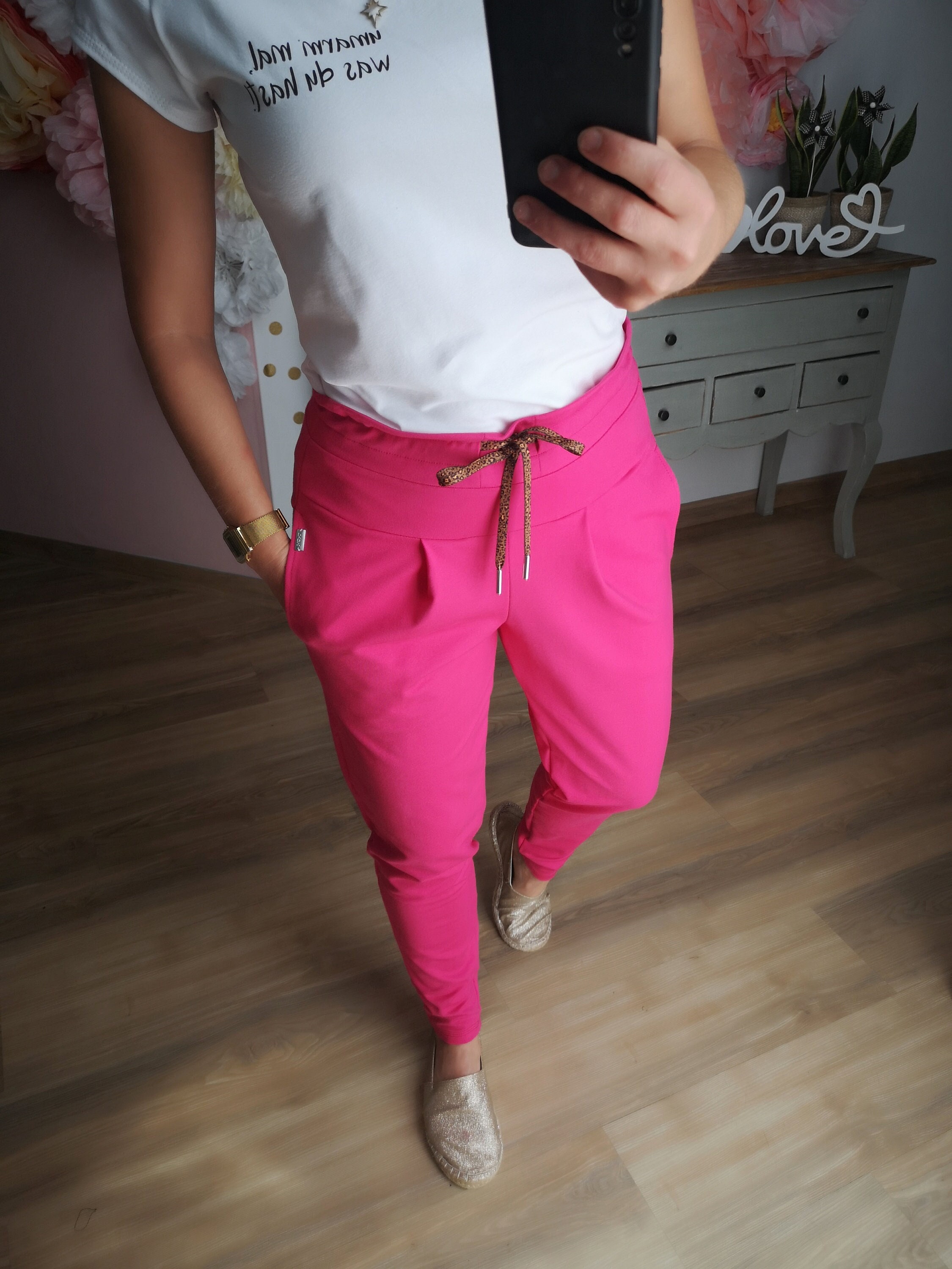 MEKO® nicyjogger Sweatpants Women Pink Carrot 