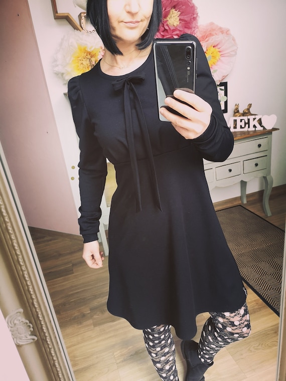 Langarm kleid damen schwarz Clearance