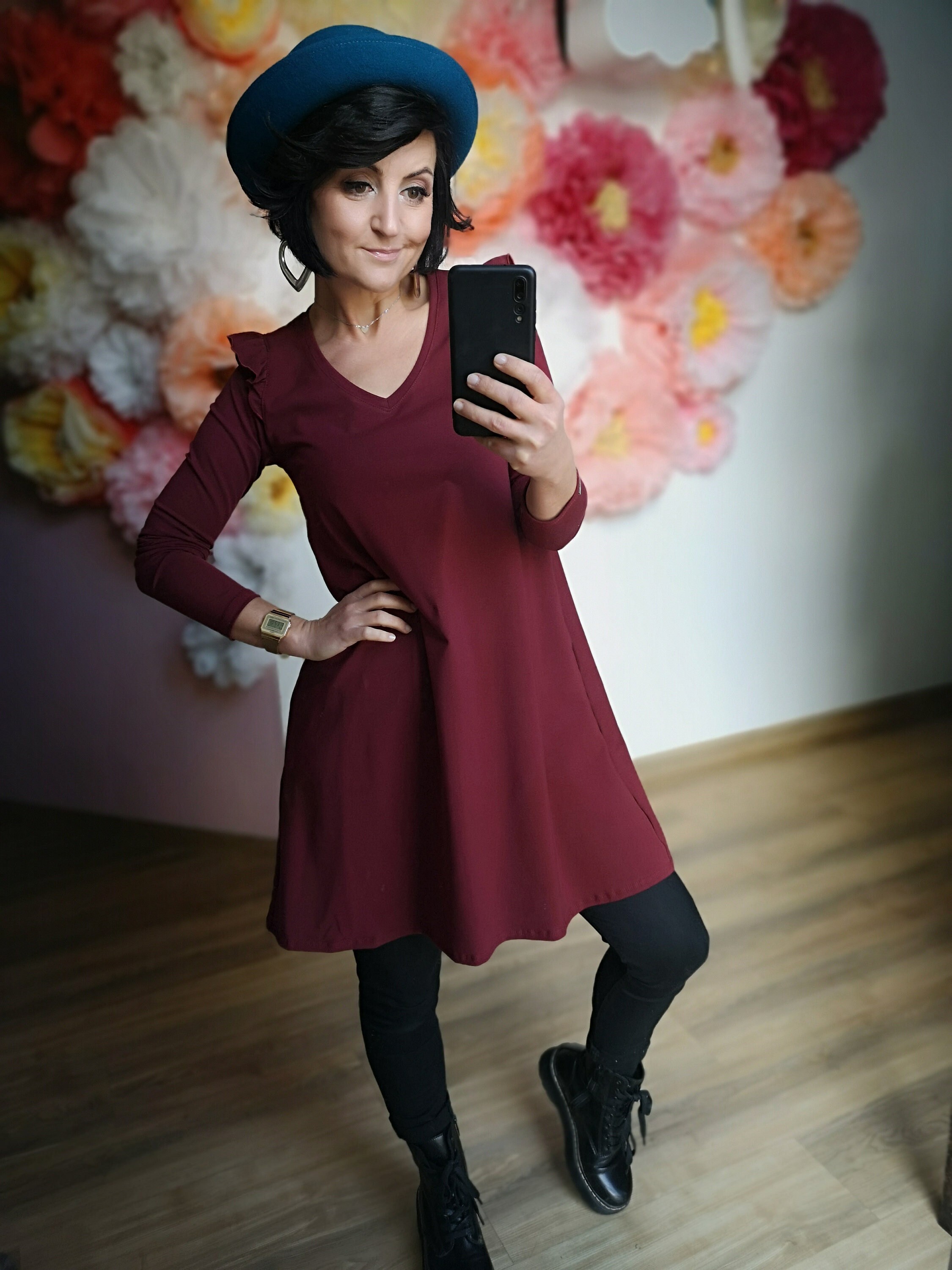 MEKO cleidy Dress for Women Long sleeved Hanging Dress With