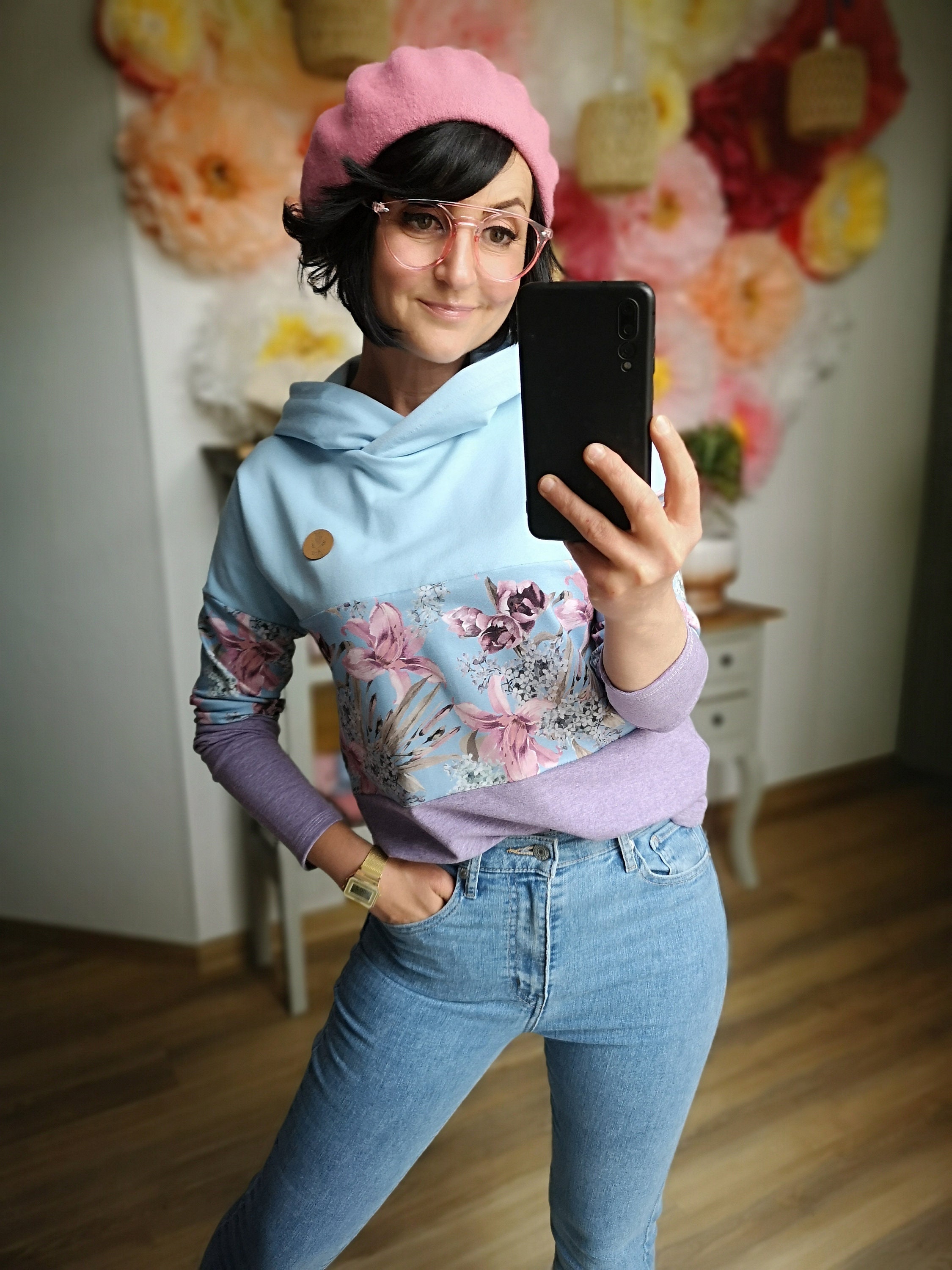 Blumen hoodie