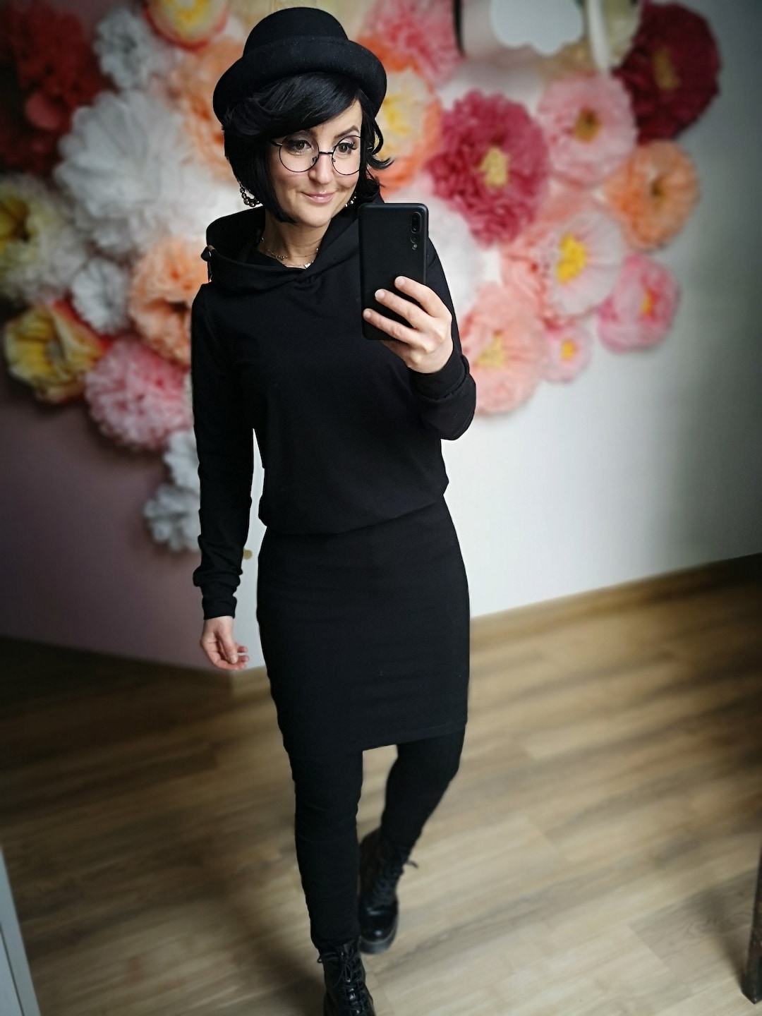 Hoodie Kleid Damen - Bequemes Sweatkleid Mit Kapuze In A-Linie Für Freizeit