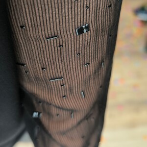 MEKO® Blusy Blusen für Frauen, Top mit transparenten Ärmeln, Schwarz, Bluse fürs Büro, Oberteile von meko Store Bild 9