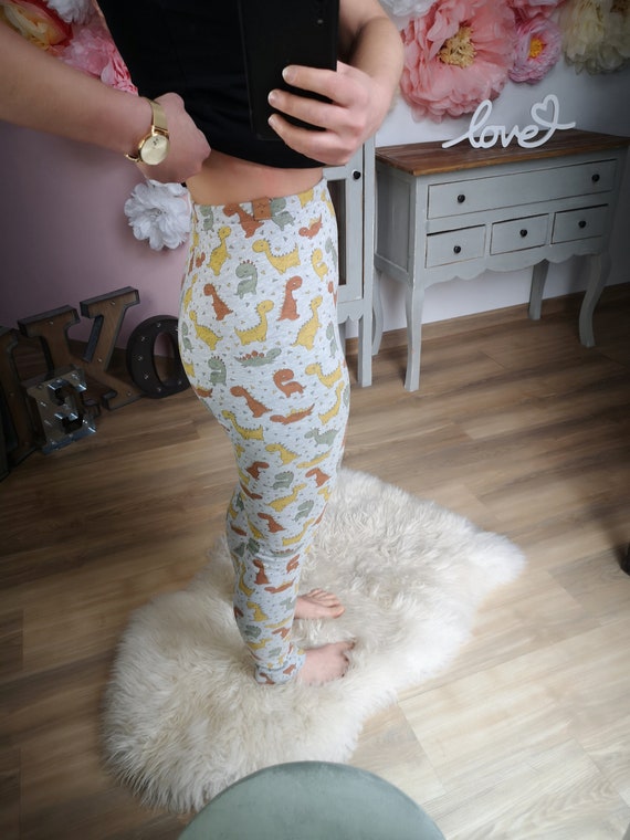 Melange printed cheap leggings