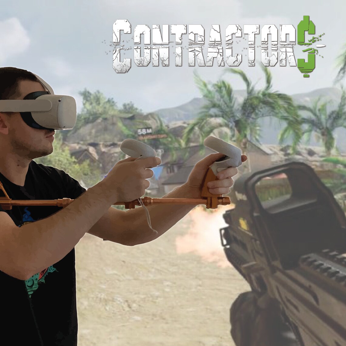 VR RIFLE Virtual Reality Gun Stock Oculus Quest Quest 2 Etsy