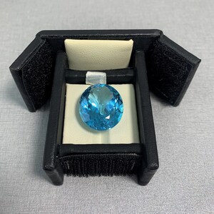 Oval London Blue Topaz: Loose Gemstone, November Birthstone (20x15mm)