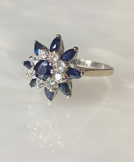 Vintage Sapphire Ring, Vintage Sapphire Engagement