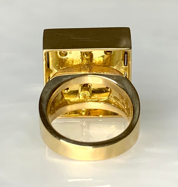 Handmade Gold Ring, Ruby Gold Statement Ring, Rub… - image 6