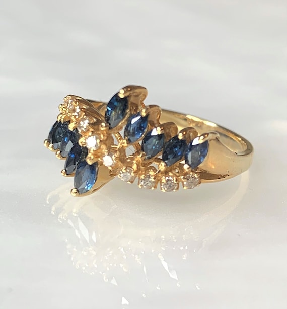 Sapphire Ring, Sapphire Ring Vintage, Sapphire Rin