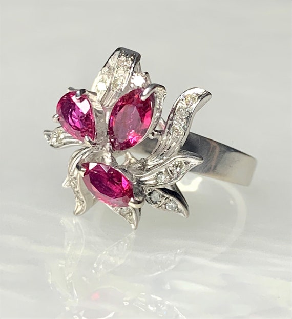 Ruby Ring, Ruby Ring Vintage, Ruby Ring For Women,