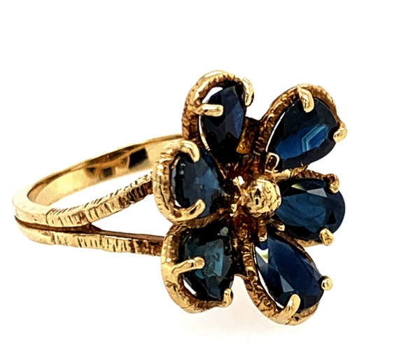 Sapphire Ring For Women, Pear Shaped Sapphire Rin… - image 3