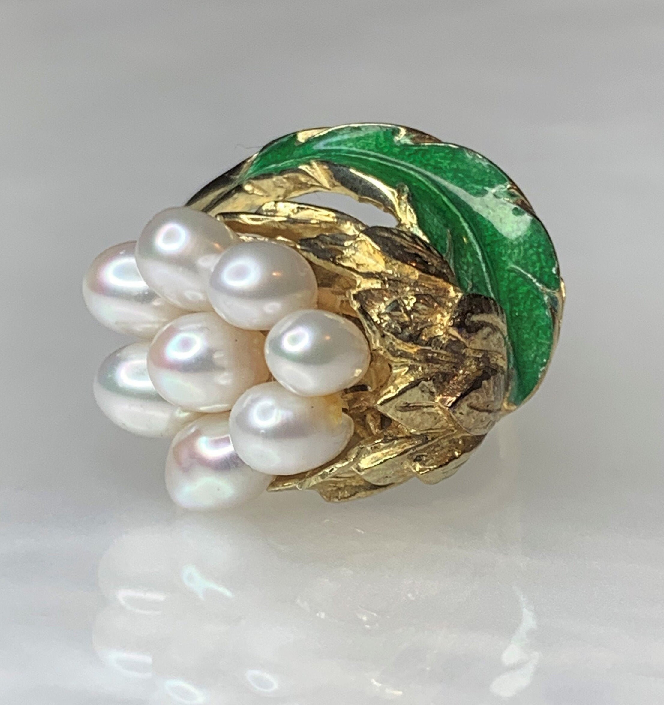 Bush - Inlaid Pearls Ring main image 0