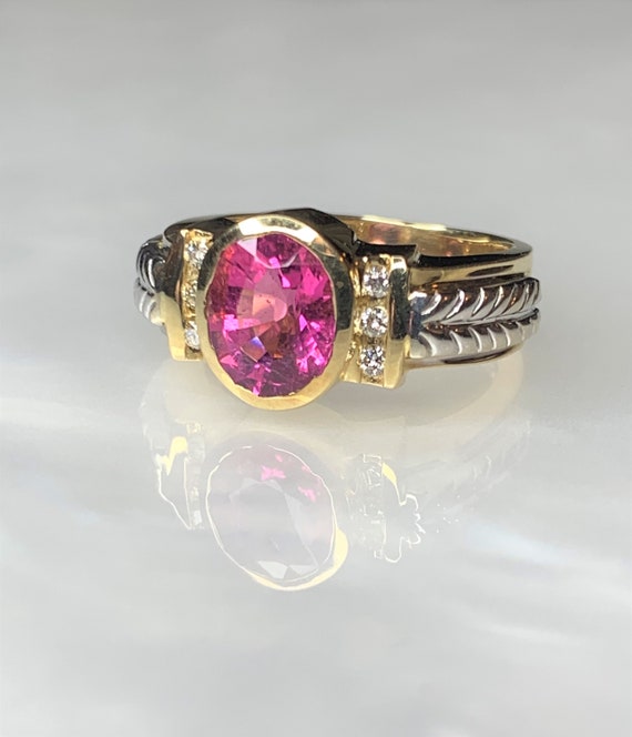 Pink Tourmaline Ring, Pink Tourmaline Jewelry, Pin