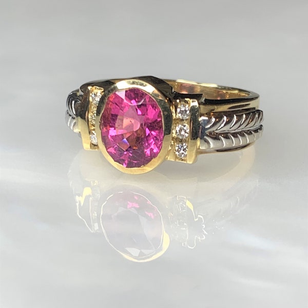 Pink Tourmaline Ring - Shop Online - Etsy