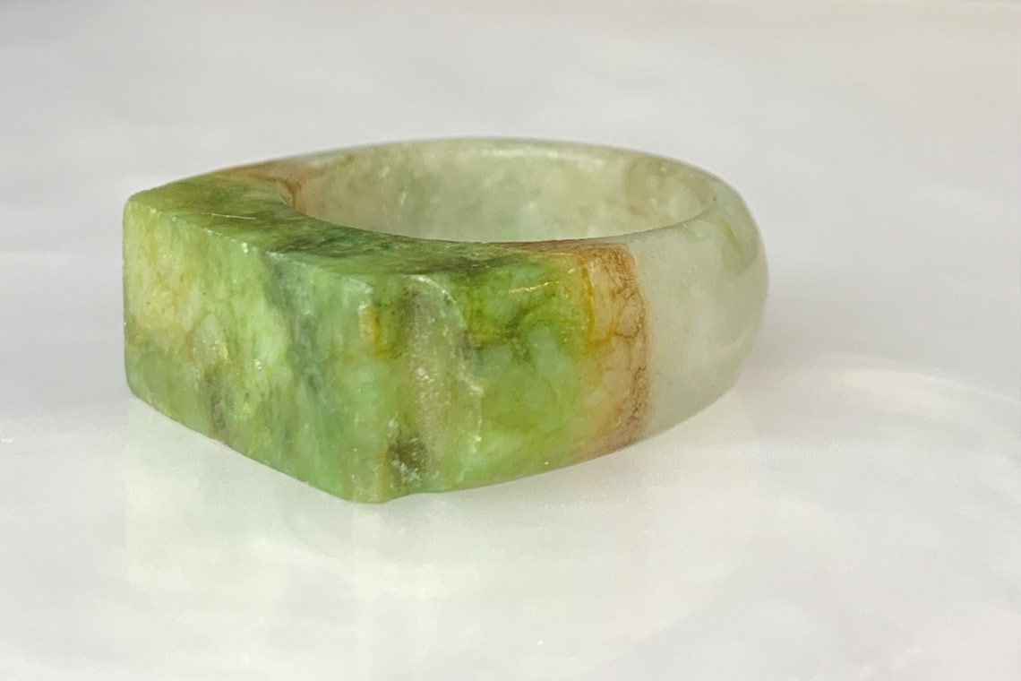 Jade Ring Jade Ring for Women Green Jade Ring Jade Saddle Etsy