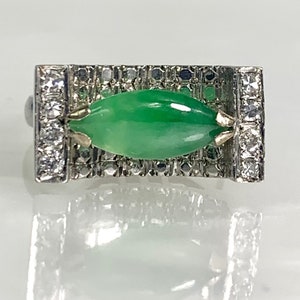 Green Jade, Green Jade ring, Jade, women&#39;s jade ring, genuine jade jewelry, Textured ring, Textured ring gold, Brushed gold ring, white gold