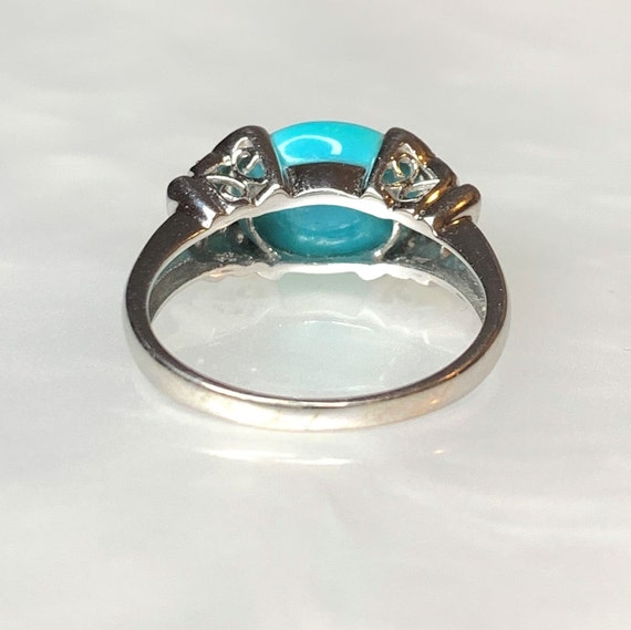 Turquoise Ring, Turquoise Butterfly Ring, Turquoi… - image 4