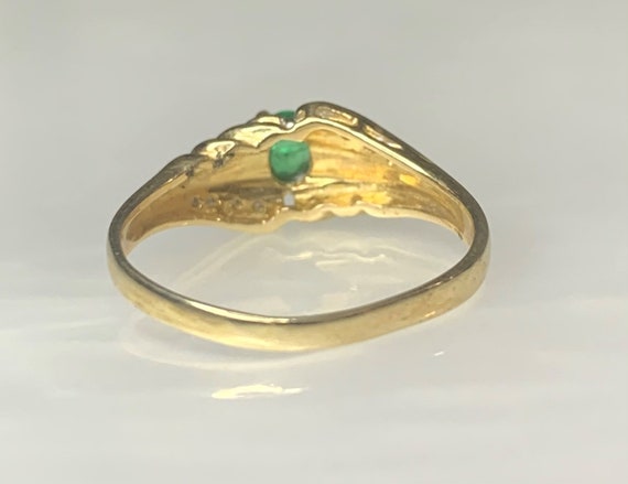 Emerald Ring for Women, Emerald Gold Ring, Emeral… - image 4