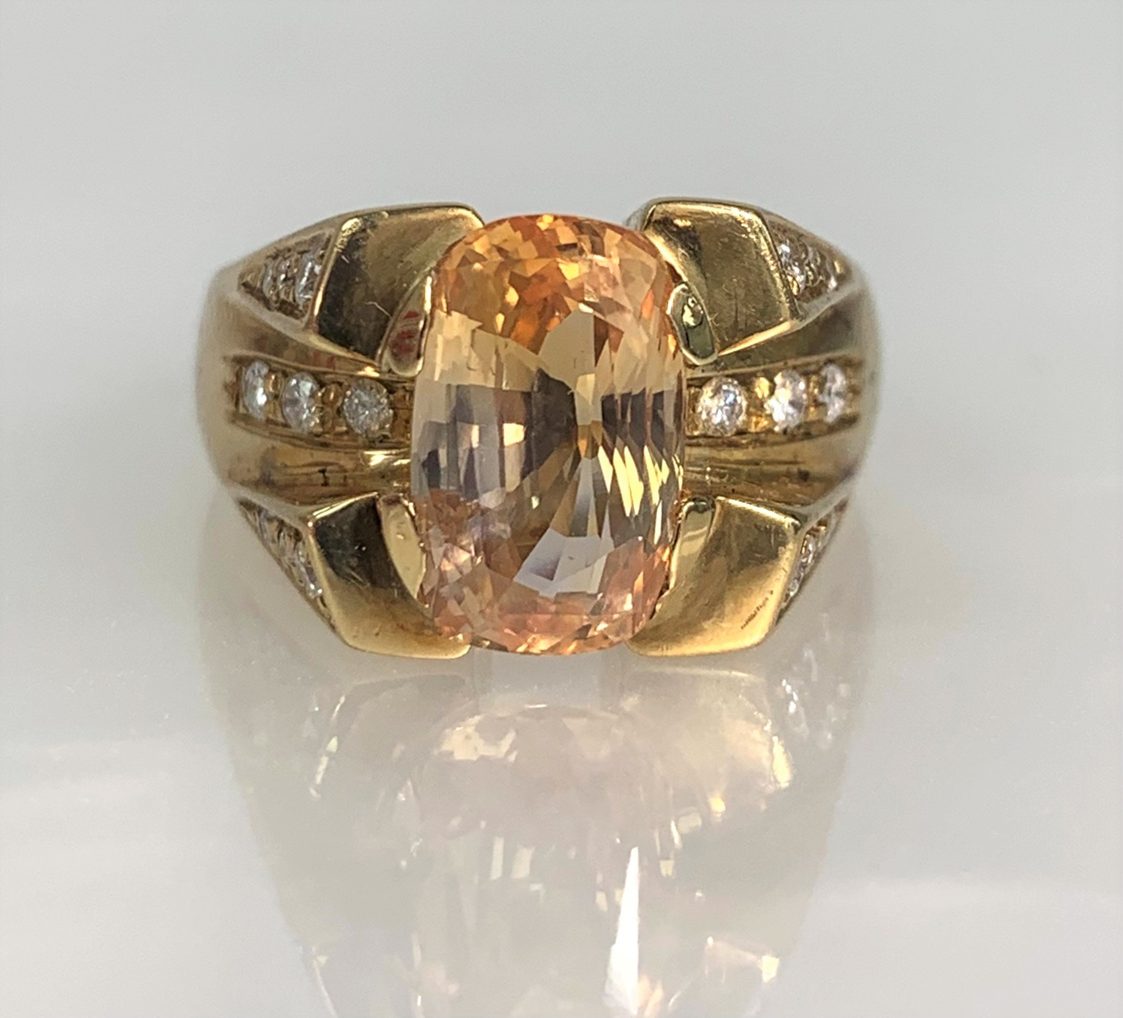 Peach topaz ring shop