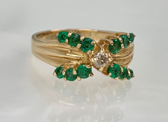 Emerald Ring, Emerald Ring Vintage, Emerald Ring … - image 2