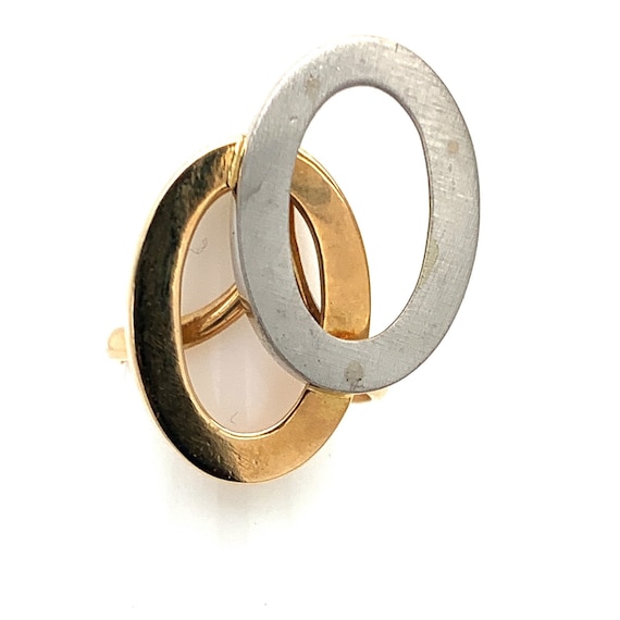 Gold Ring For Women, Letter O Ring, Solid Gold Ge… - image 2