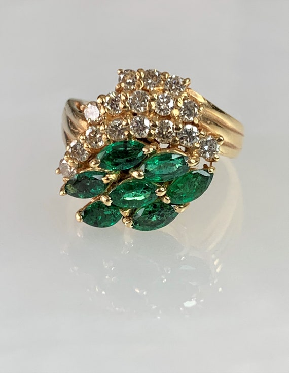 Emerald Ring, Emerald Ring for Women, Emerald Dia… - image 3