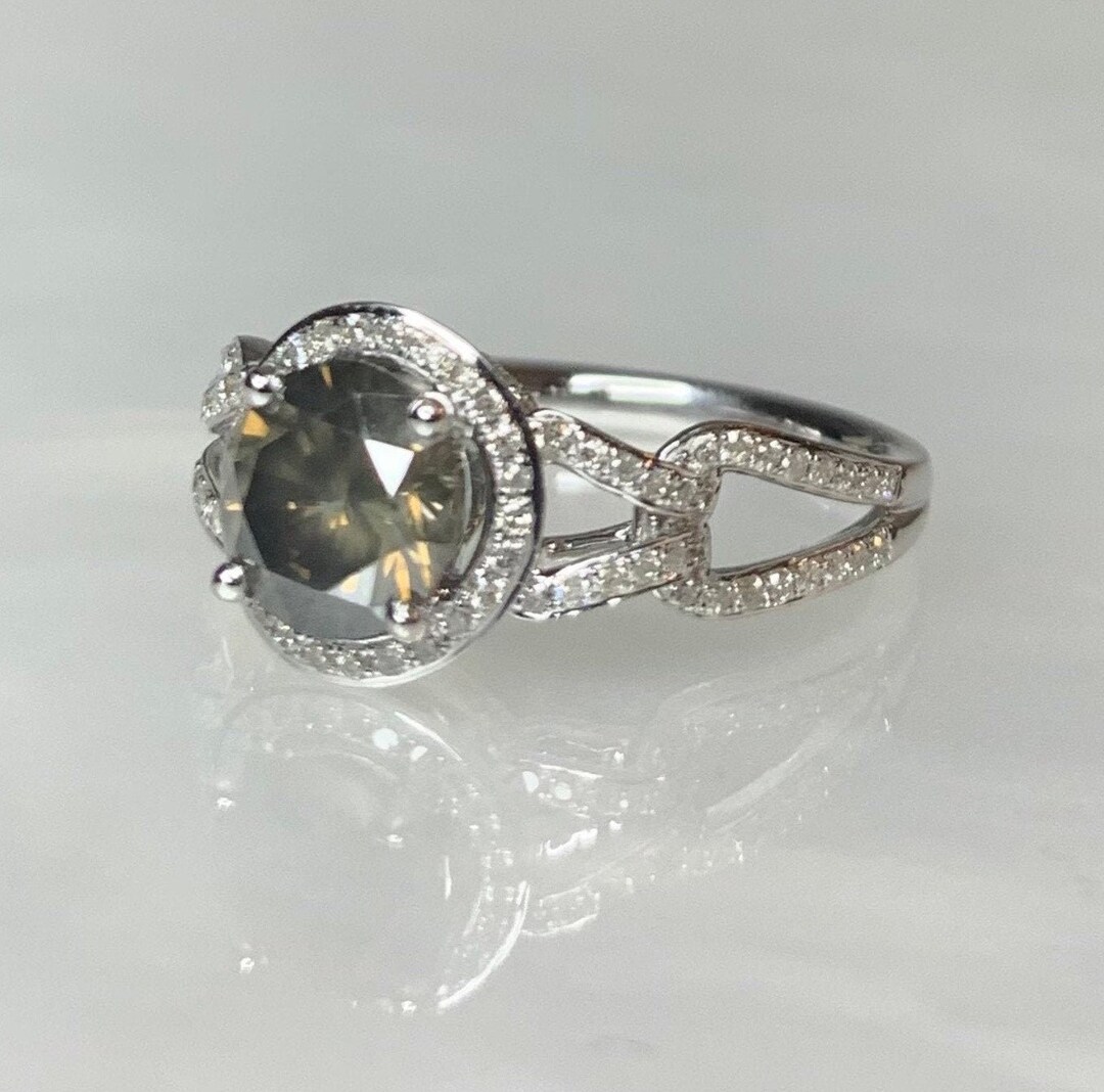 Unique Color Diamond Rings Fancy Colored Diamond Ring, Unique Diamond Engagement Ring, Brown ...