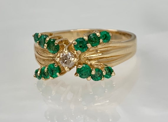 Emerald Ring, Emerald Ring Vintage, Emerald Ring … - image 1