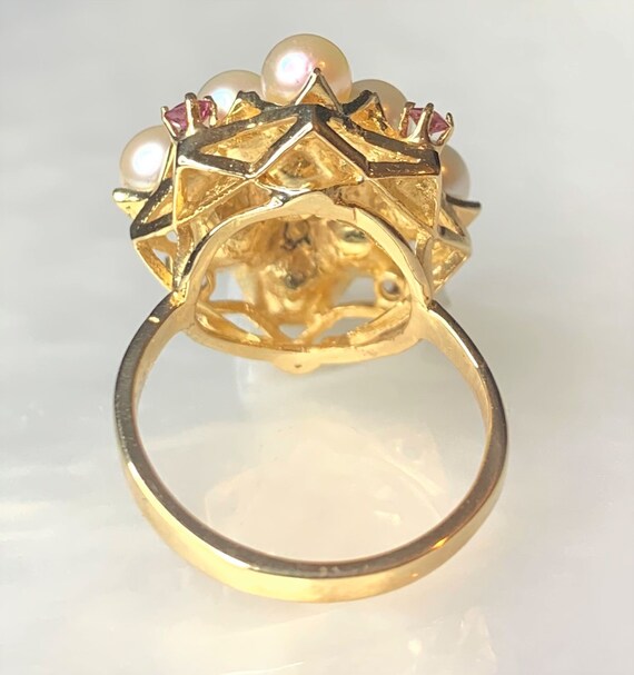 Pearl Cluster Ring, Pearl Ring, Pearl Ring For Wo… - image 4