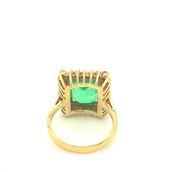 Vintage Emerald Ring, Emerald Cut Emerald Ring, V… - image 10