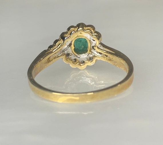 Emerald Bypass Ring, Dainty Emerald Ring, Emerald… - image 4