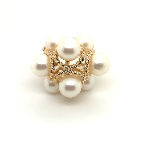 Pearl Ring, Vintage Pearl Ring, Pearl Gold Ring, … - image 9