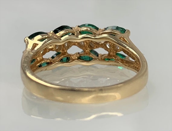 Emerald Eternity Ring, Emerald Eternity Band, Eme… - image 4