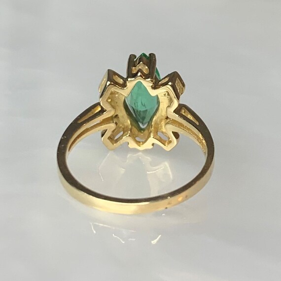 Emerald Butterfly Ring, Marquise Emerald Ring, Ma… - image 4