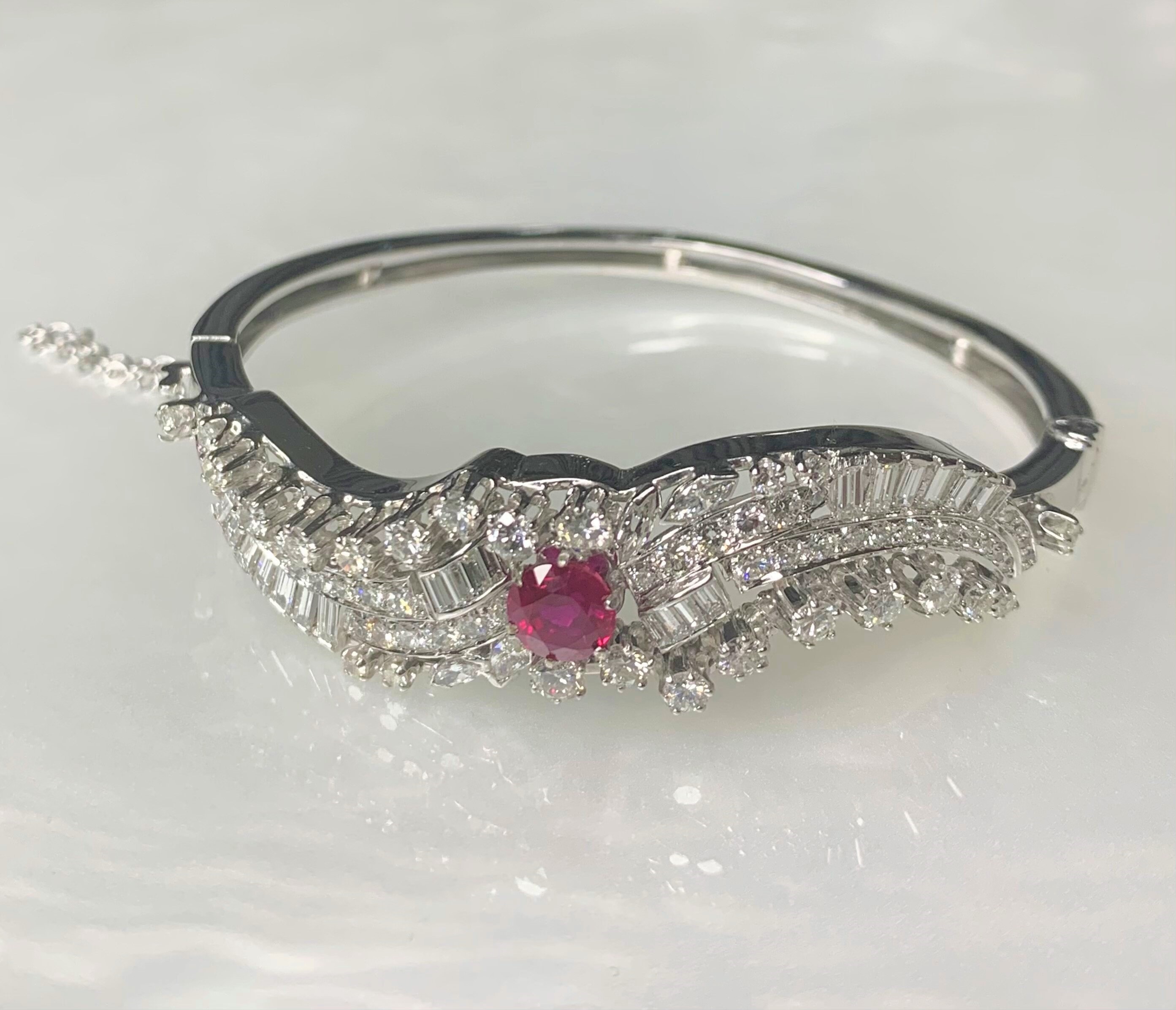 Antique ruby bracelet deals