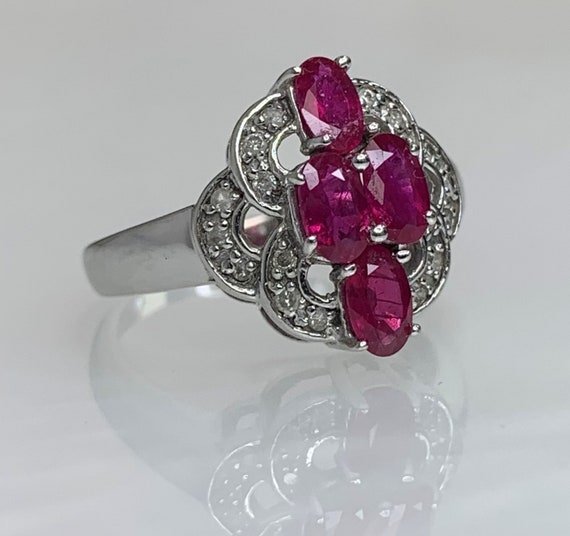 Ruby Ring, Ruby Diamond Ring, Ruby Rings for Wome… - image 3