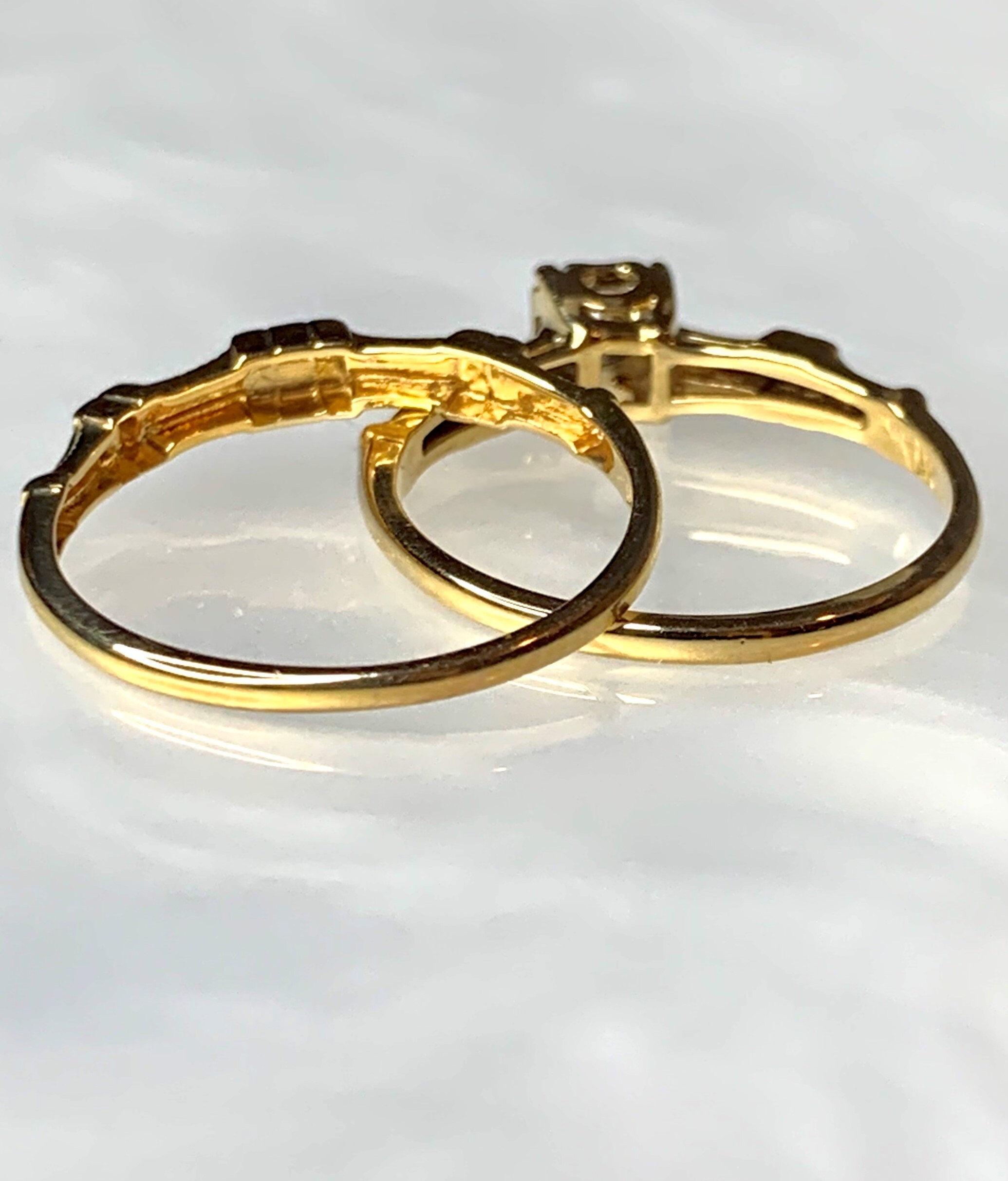 Bridal Set Bridal Set Rings Vintage Bridal Ring Set Vintage Etsy