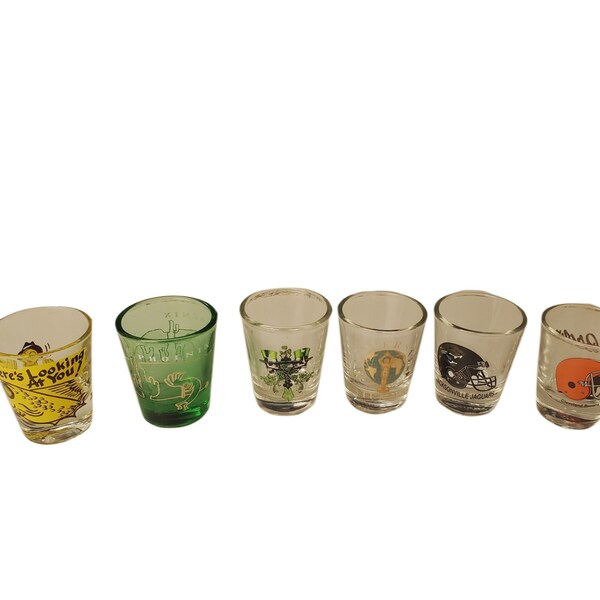 Vintage Shot Glasses Etsy