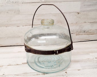 Kerosene Vintage Pot Bottle with Band and Handle.  Patented June 24 1919 - June 15 1920