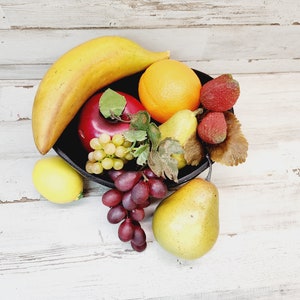 10 piece LARGE Fruit basket/Artificial Fruit lot/What you see you will get/home decor/fruit basket #12