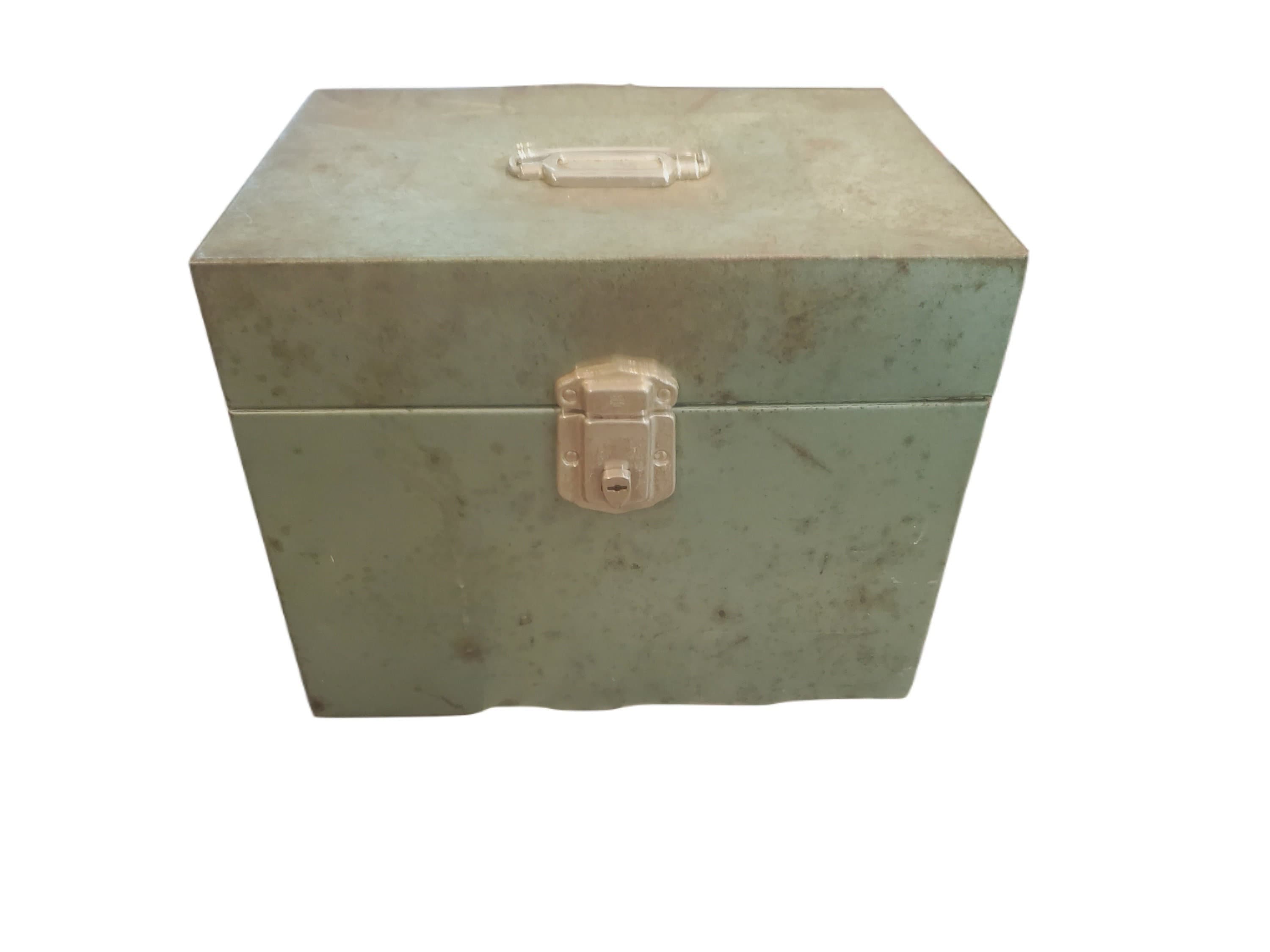 Mid-Century Green Hamilton Porta-File. Personal File. Skotch Corp. Hamilton Ohio. Stamford Conn E-1*