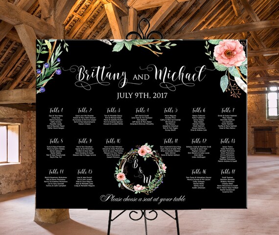 Digital Wedding Seating Chart