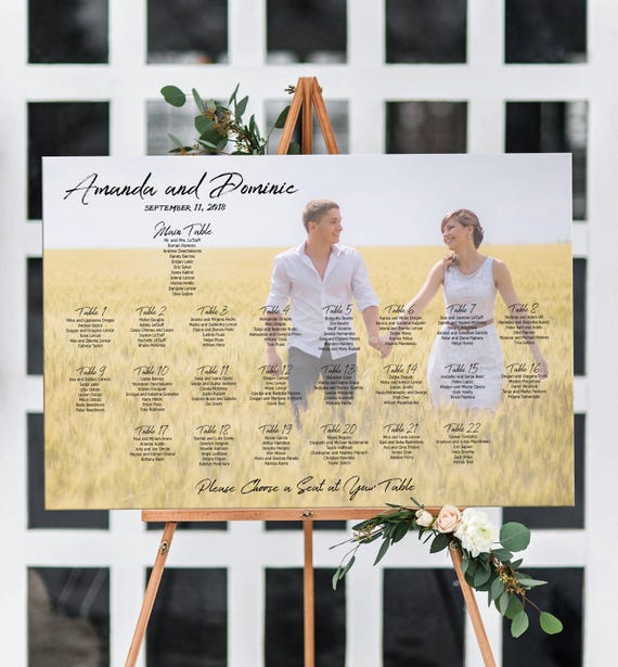 Personalized Wedding Seating Chart