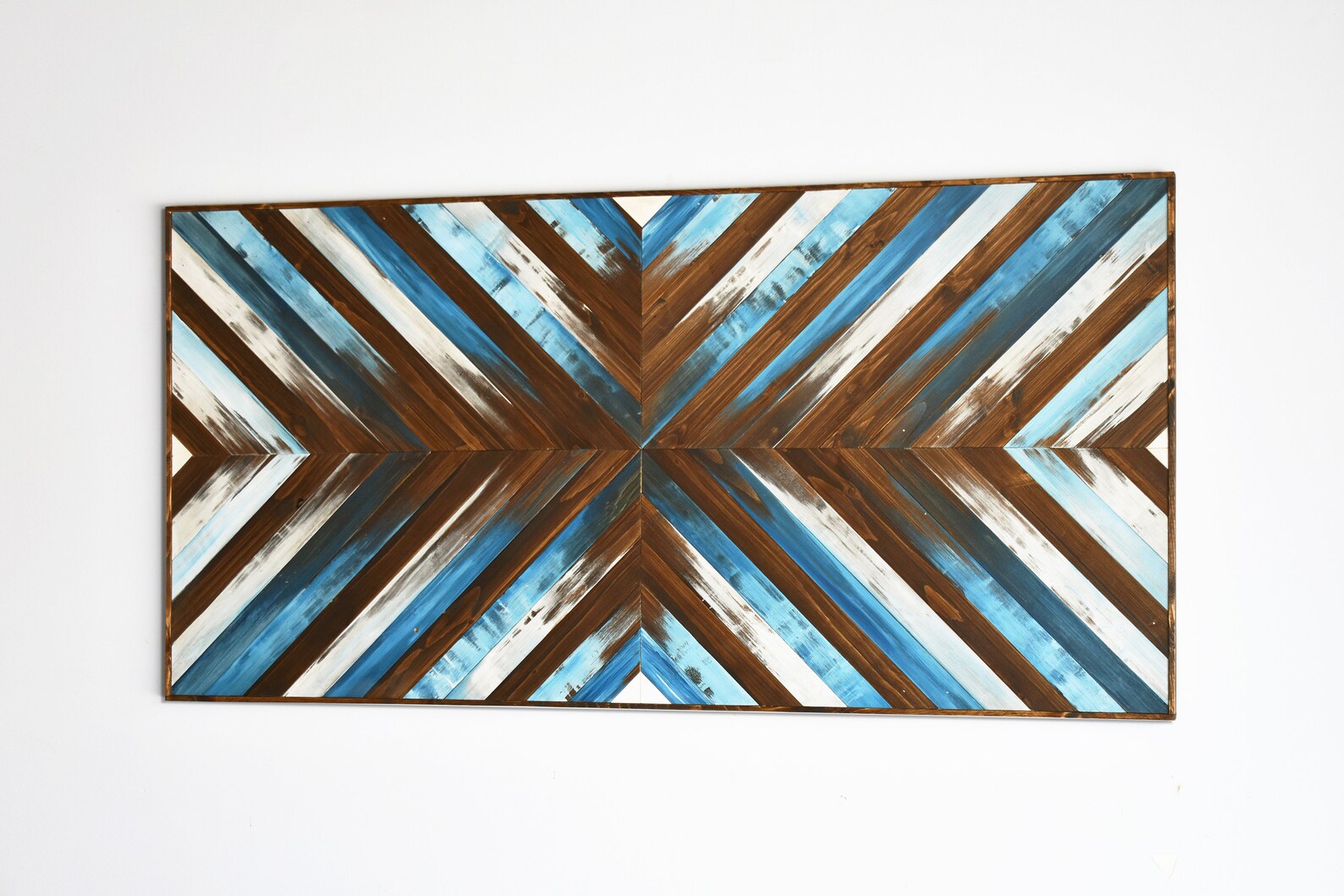 Blue Wood Wall Art Wood Wall Art Large Wall Art Wooden Etsy