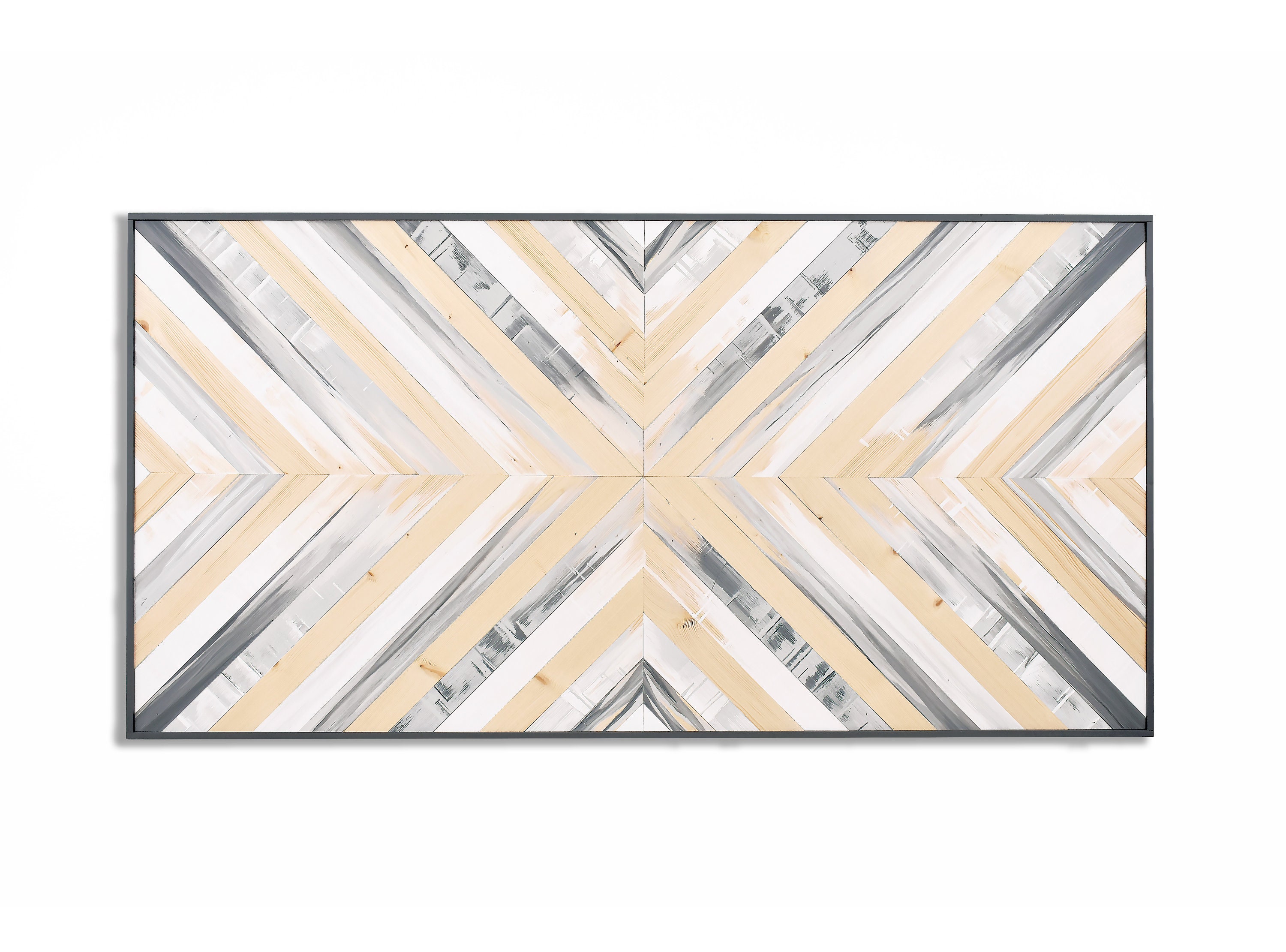 Gray Wood Wall Art White Modern Wood Wall Art Large Wood Etsy