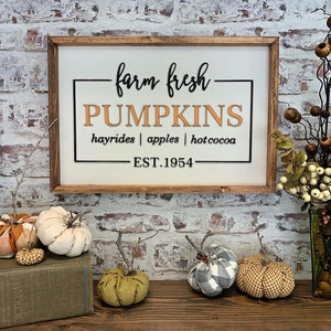 Farm Fresh Pumpkins Sign Laser Cut File for Glowforge Epilog Projects Laser Cutting Download