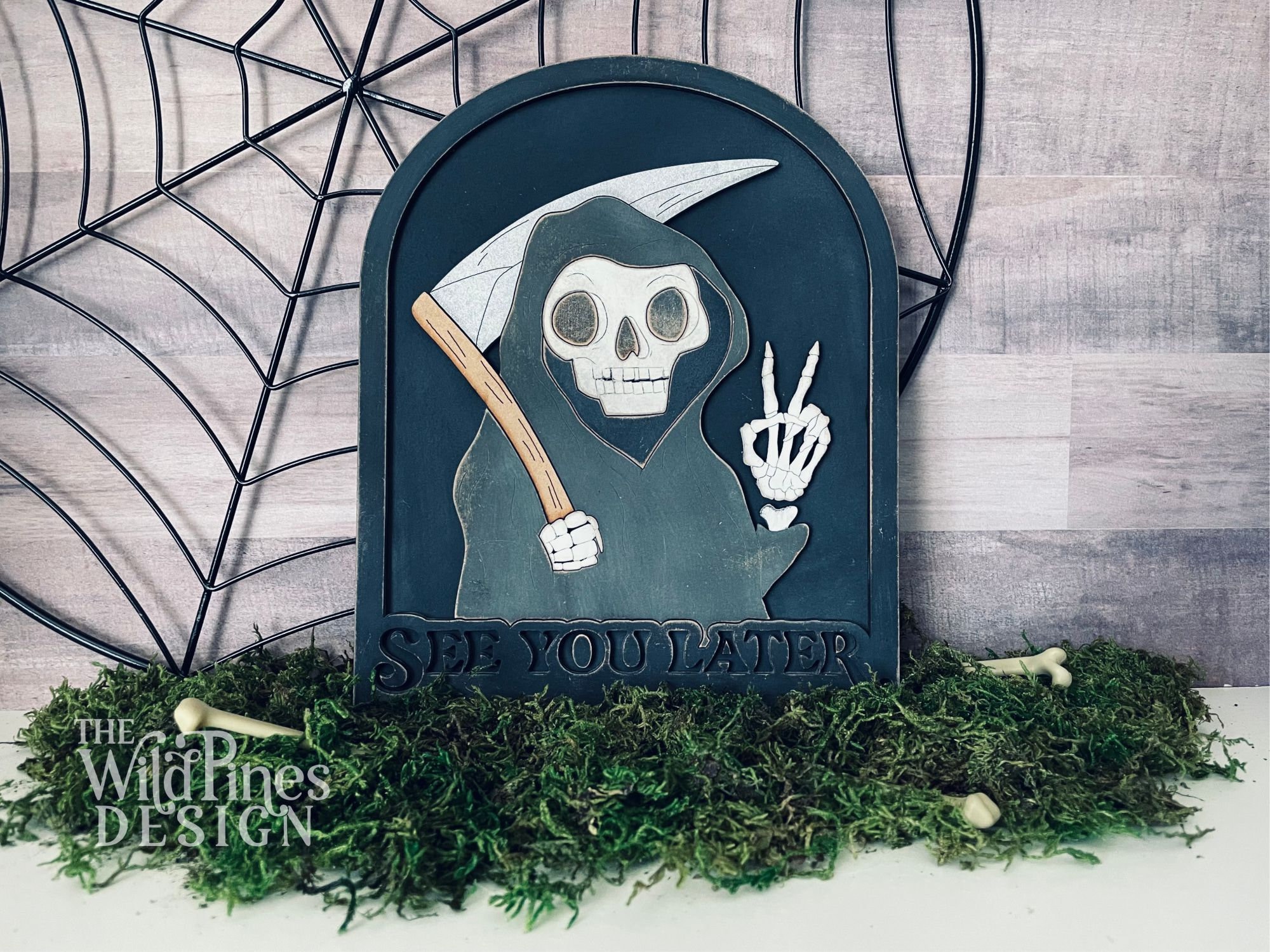 See You Later Grim Reaper Sign Halloween Decor Laser Cut File for ...