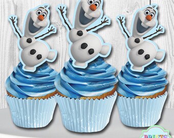 olaf cupcake etsy