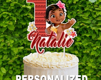 Baby Moana Cake Topper Etsy Baby Moana Cake Topper Etsy
