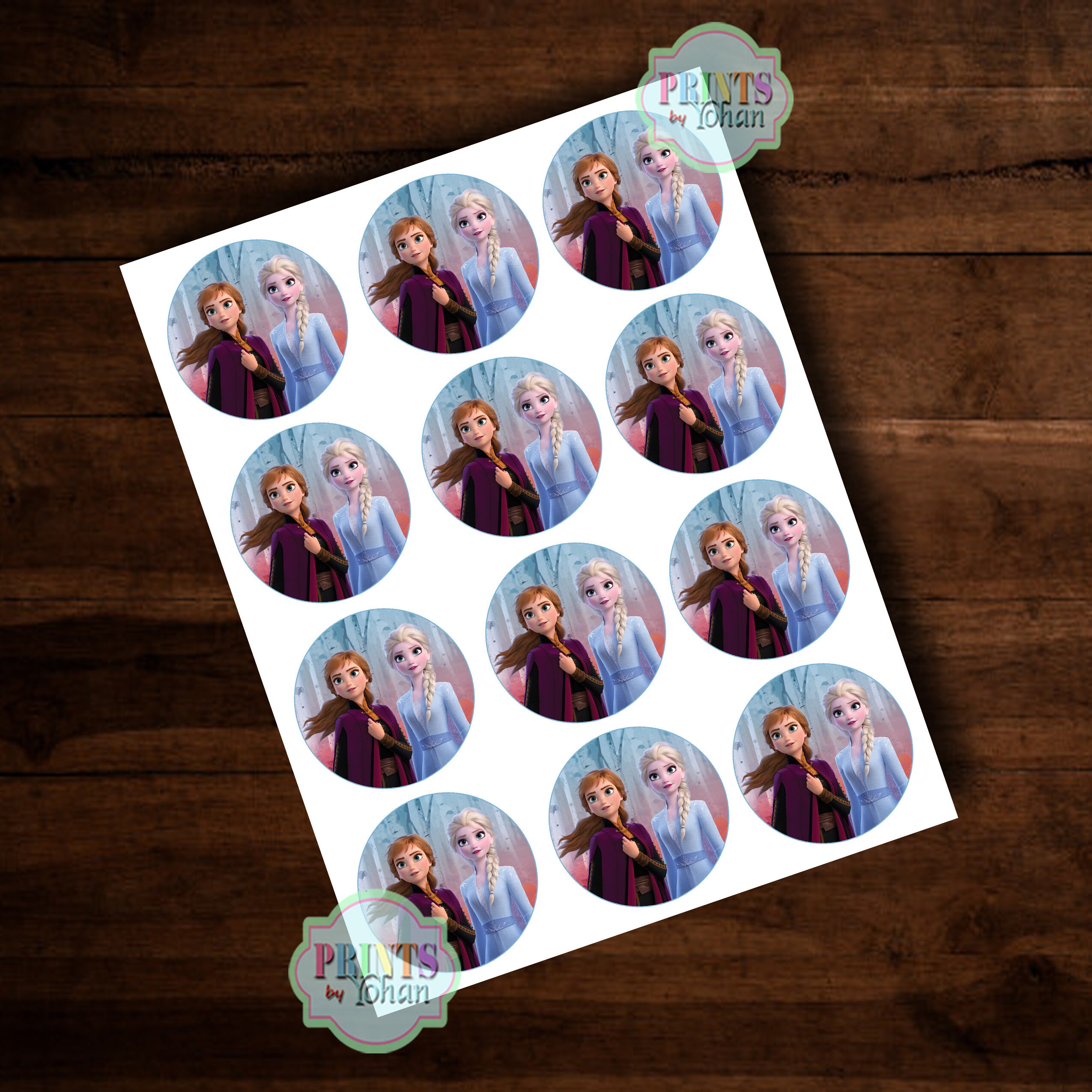 Printable DISNEY FROZEN 2 Cupcake Toppers Disney Frozen 2 Etsy